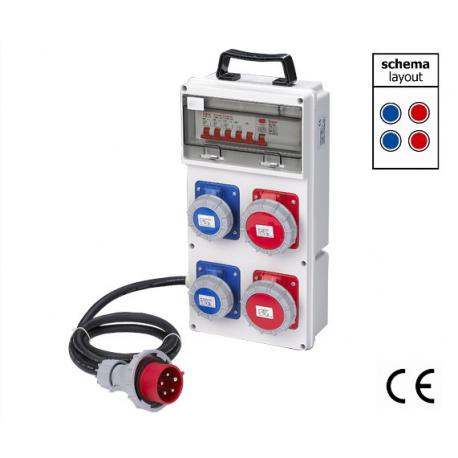 MAURER PLUS QUADRO ELET:SP.ROS-2PR.BLU+2R IP55 MPLUS