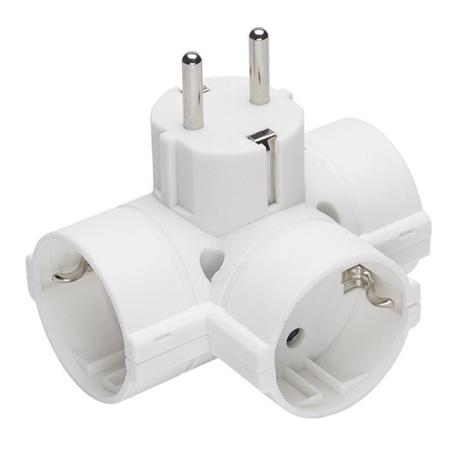 ADATTATORE 3SCHUKO SPINA SCHUKO ECOVA