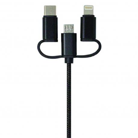 CAVO USB 3IN1 1MT NERO
