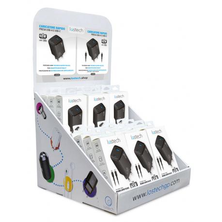 ALIMENT RAPIDI USB-A+USB-C GAN 45W ESPO 15PZ