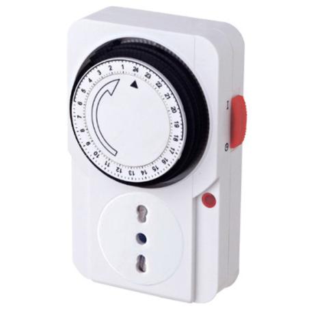TIMER ANALOGICO 24H.SPINA16A PRES.BIPAS.