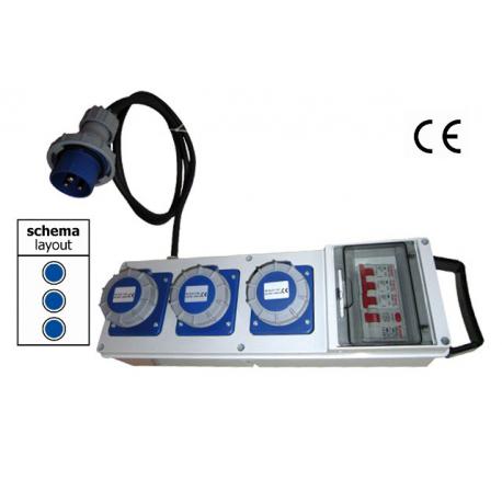 MAURER PLUS QUADRO ELETTR.SP.BLU-4PR.BLU IP44 MPLUS