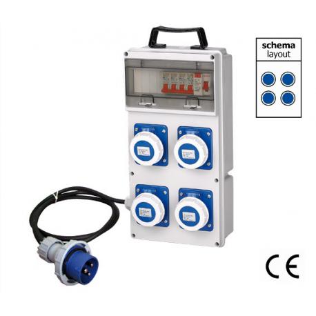 MAURER PLUS QUADRO ELET:SP.ROS-2PR.BLU+2R IP55 MPLUS