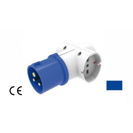 MAURER PLUS ADATT MPLS 2P+T CE 16A BLU P/3 SCHKO/BIPASSO