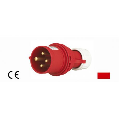 MAURER PLUS SPINA CE ROSSA 3P+N+T 400V 16A IP44 MPLUS - 3P+N+T