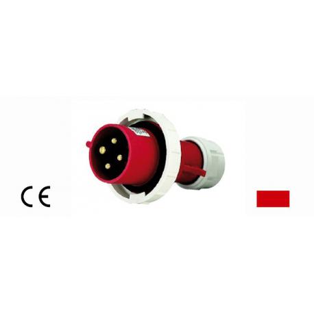 MAURER PLUS SPINA CE ROSSA 3P+T 400V 16A IP67 MPLUS - 3P+T