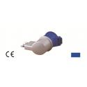 MAURER PLUS ADATT SPINA 2P+T 16A-PRESA 90&deg;BLU MPLUS