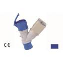 MAURER PLUS ADATT 2P+T CE 16A BLU P/2P+T 16A+SCHUKO