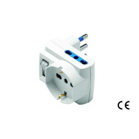 MAURER ADATTATORE 2P+T 16A BIP+SCHU SALVASP.C/INT