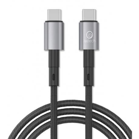 CAVO RICARICA TESSUTO USB-C USB-C NERO 1MT