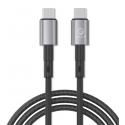 CAVO RICARICA TESSUTO USB-C USB-C NERO 1MT