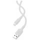 CAVO RICARICA TPE USB-A LIGHTNING BIANCO 1MT