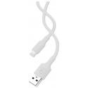 CAVO RICARICA TPE USB-A LIGHTNING BIANCO 1MT