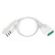 FANTON PROLUNGA FLAT 3X0.75 SP 2P+T 10A BIANCA 1MT