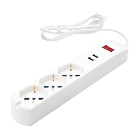 MAURER MULTIPLA 3 SCHUKO/BIPASSO P40+2USB SPINA 10A