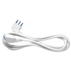 MAURER PROLUNGA 3X0.75 SPINA 2P+T 10A BIANCA 3MT