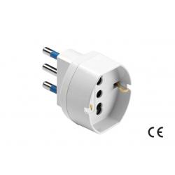 MAURER ADATTATORE 2P+T 16A - SCHUKO BIANCO