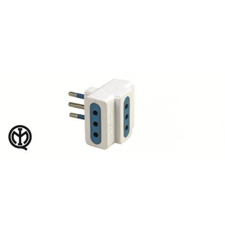 MAURER ADATTATORE SP 10A PR 3 2P+T 10A BIANCO