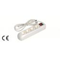 MAURER MULTIPLA 4 SCHUKO/BIPASSO CAVO+INT BIANCA