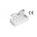 MAURER MULTIPLA 6 SCHUKO/BIPASSO CAVO+INT C/PROTEZ