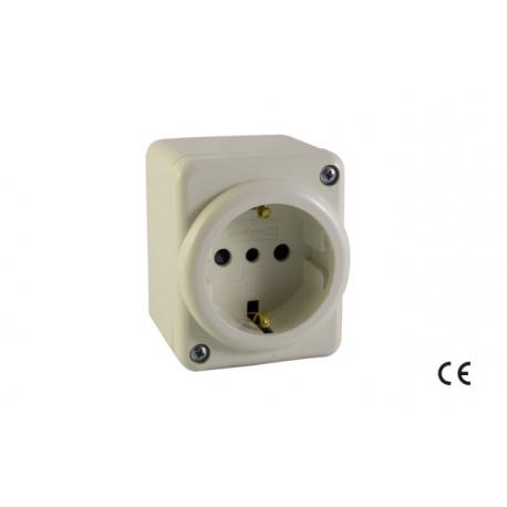 MAURER PRESA SCHUKO-MINICANALINA 2P+T IP20 MAURER