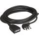 PROLUNGA 3X1.5 SPINA 2P+T 16A NERA 5MT