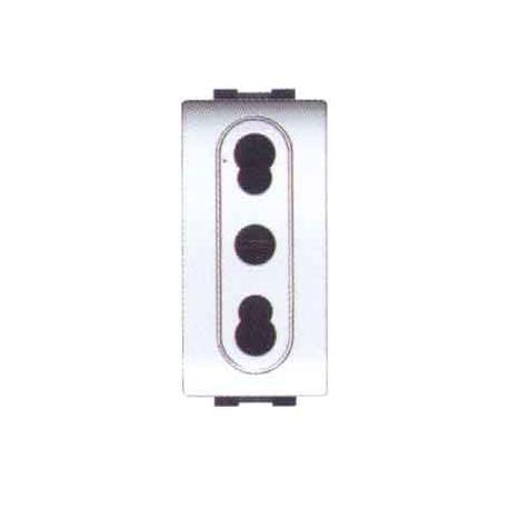 PRESA BIPASSO MYLIFE BIA 10/16A V250 ECL4045WH