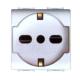 PRESA BIPASSO+SCHUKO MYLIFE NER 10/16A V250 ECL4050