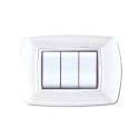 PLACCA 3 MODULI BIANCA(C/2 ADATT) MYLIFE ECL2983WH
