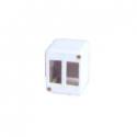 PORTAFRUTTI PARETE MINICANALE 2P BIANCO ECSM2B