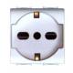 PRESA BIPASSO+SCHUKO MYLIFE NER 10/16A V250 ECL4050