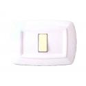 PLACCA 1 MODULO BIANCA TONDO' ECL2591WH - 1 modulo