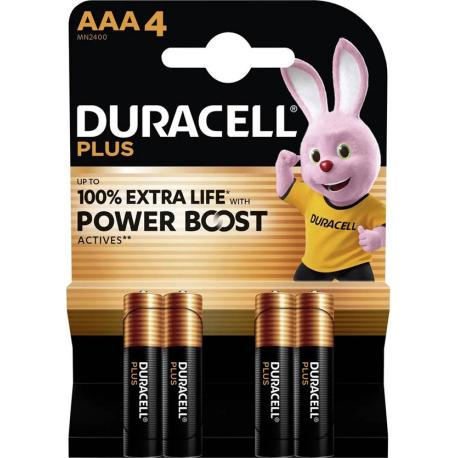 DURACELL BATTER MINIST AAA DURACELL POWERBOOST BL4PZ