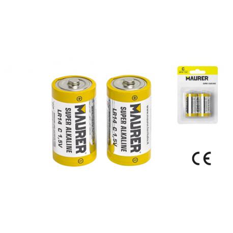MAURER BATTERIA 1/2TORCIA ALK MAURER 1.5V BL2PZ C - blister 2pz