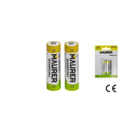MAURER BATTERIA STILO RICARICAB 2500MAH 1.2V 2PZ AA