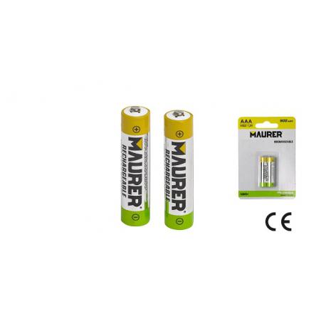 MAURER BATTERIA MINISTILO RICARICAB 900MAH 1.2V 2PZ AAA