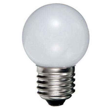 LAMPADA LED PALLINA PVC MILK 2700K E27 40L 1W - 40lumen - 2700K