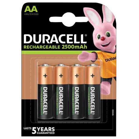 DURACELL BATTERIA STILO AA RIC DURACELL BL4PZ AA