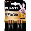 DURACELL BATTERIA MSTILO AAA DURACELL POWERBOOST BL 4 AAA