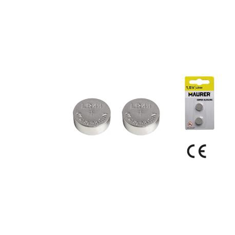 MAURER BATTERIA A BOTTONE MAURER LR44 2PZ LR44