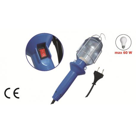 MAURER LAMPADA PORTATILE E27 C/PARABOLA METALLO 5MT