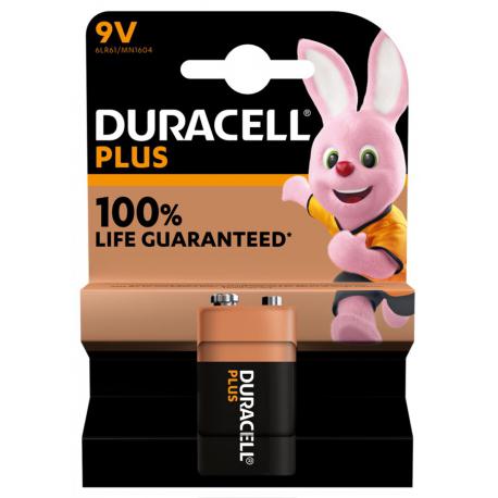 DURACELL BATTERIA TRANSISTOR 9V DURACELL+ MN1604 BL1PZ 6LR61