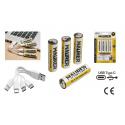 MAURER BATTERIA STILO RICARIC USB-C 1700MAH 1.5V 4PZ Li-Ion AA - blister 4 pezzi