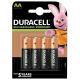 DURACELL BATTERIA STILO AA RIC DURACELL BL4PZ AA