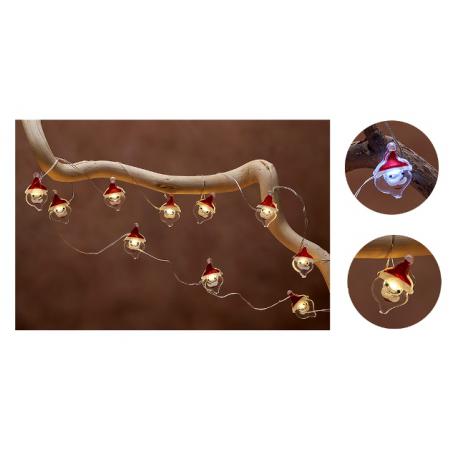 MAURER LUCI DECORAT BATT 50LED BABBO NATALE BIA FRE GGLM 20 L