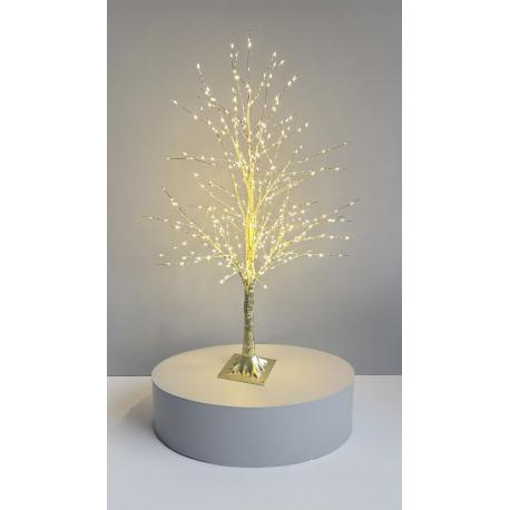 MAURER ALBERO DECORAT ORO 500LED BIANCO CALDO H1.2M