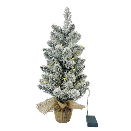 MAURER ALBERO NATALE INNEVATO C/LUCI BATT 60RAMI H60