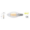 MAURER LAMPADA LED OLIVA C/FIL 2700K E14 470L 4.5W - 470 lumen - 2700K