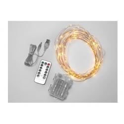 MAURER LUCI DECORAT 100MICROLED BAT+USB BIA CALD 10M