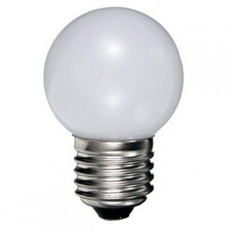 LAMPADA LED PALLINA PVC MILK 2700K E27 40L 1W - 40 lumen - 2700K